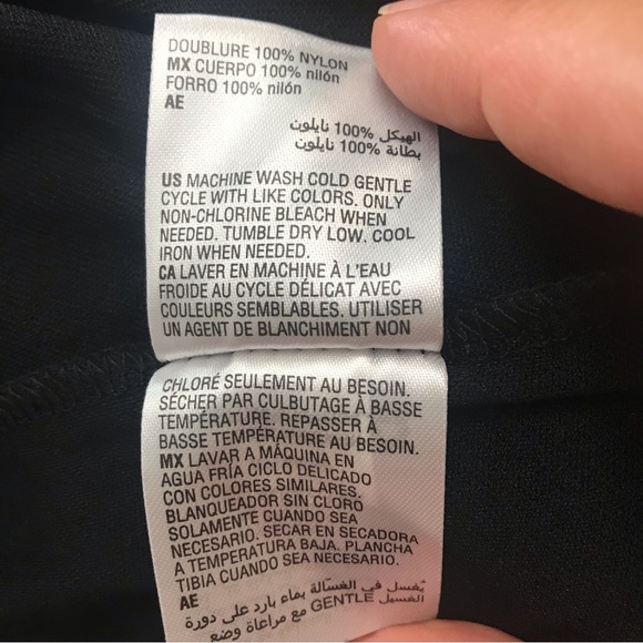 NWT Alfani long-sleeved tunic/ XL/ Multi-colored/ sheer w/ lining/ minor flaw - Picture 11 of 13